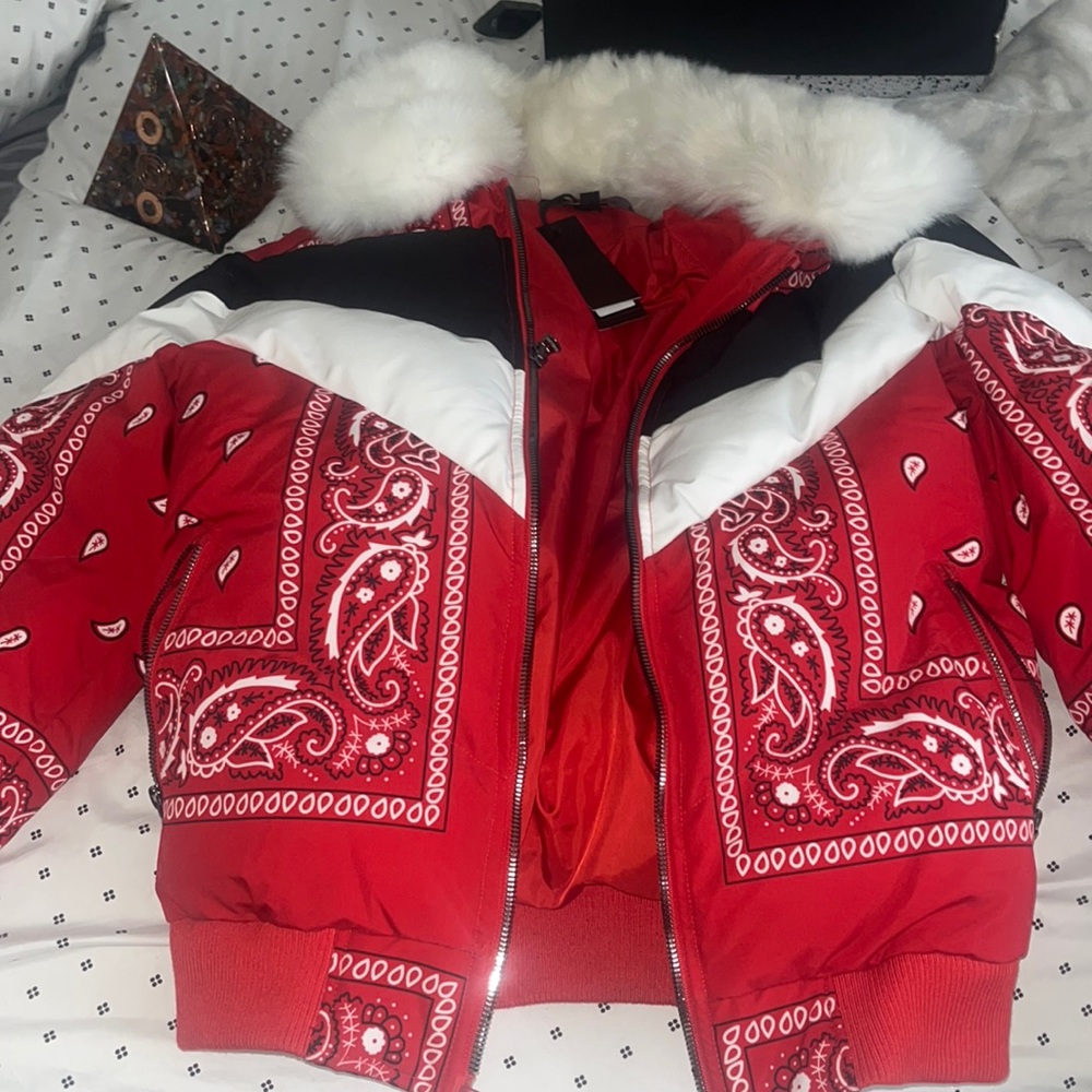 Jordan Craig Red bandana jacket never worn